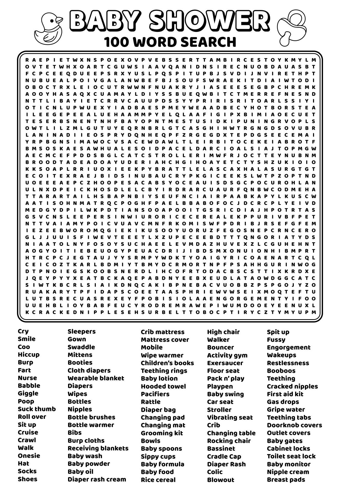 100 Word Word Searches - 20 Free Pdf Printables | Printablee throughout 100 Word Word Search Free Printable