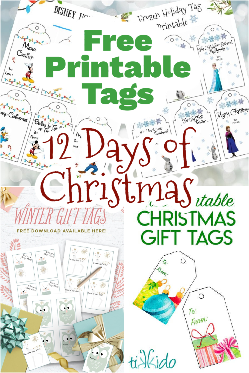 12 Days Of Christmas With Free Printable Tags - Mom Junky pertaining to 12 Days Of Christmas Printable Tags Free