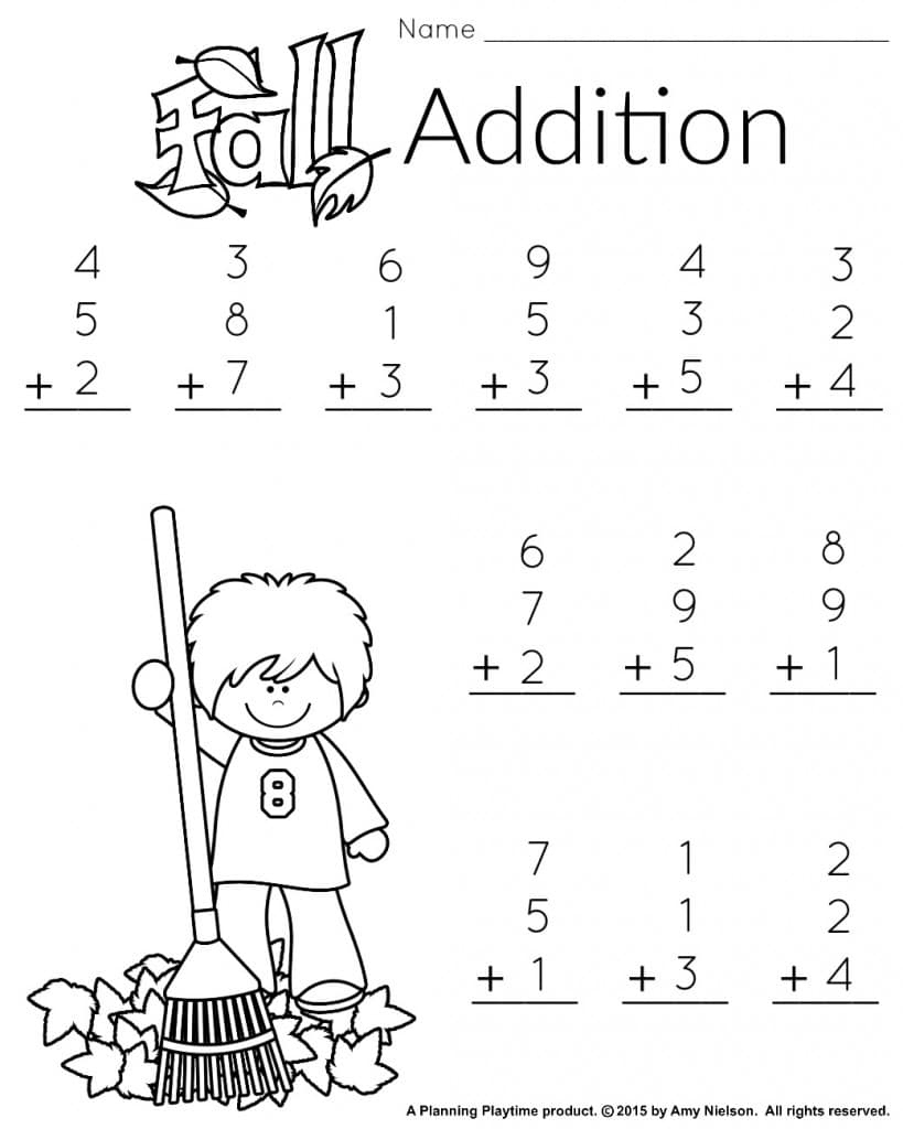 1St Grade Math And Literacy Worksheets With A Freebie! - Planning inside 1St Grade Worksheets Free Printable