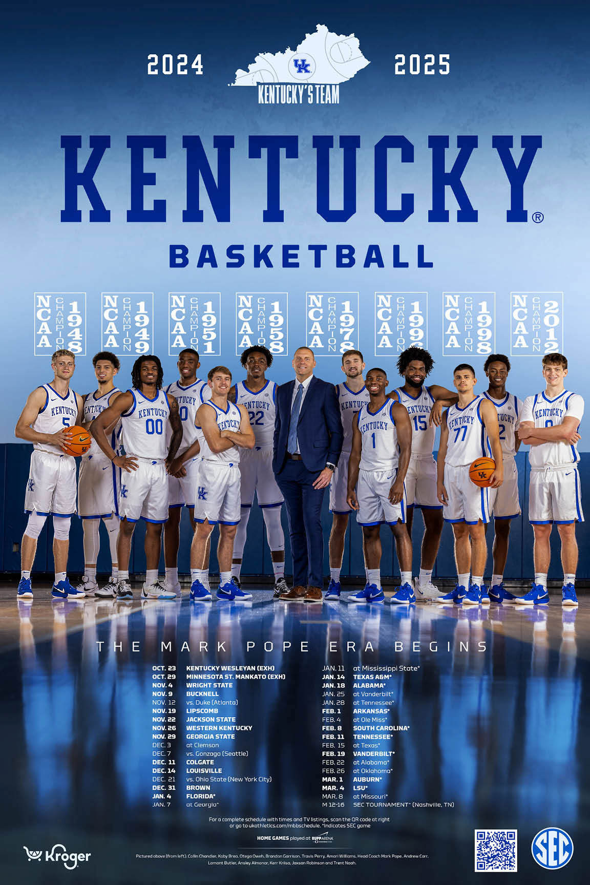 2024-25 Kentucky Men'S And Women'S Basketball Posters Unveiled with Uk Women'S Basketball Schedule 24 25 Printable