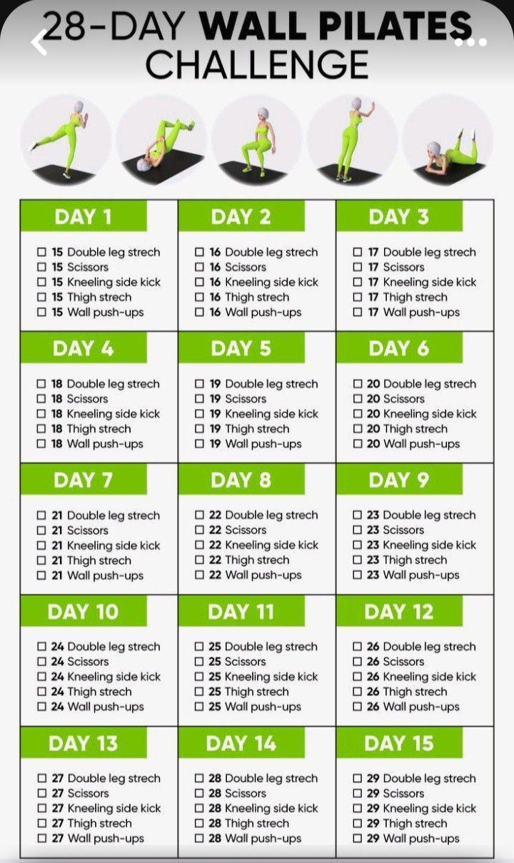 28 Day Wall Pilates Challenge: Get Ready For Summer throughout Printable 28 Day Wall Pilates Challenge