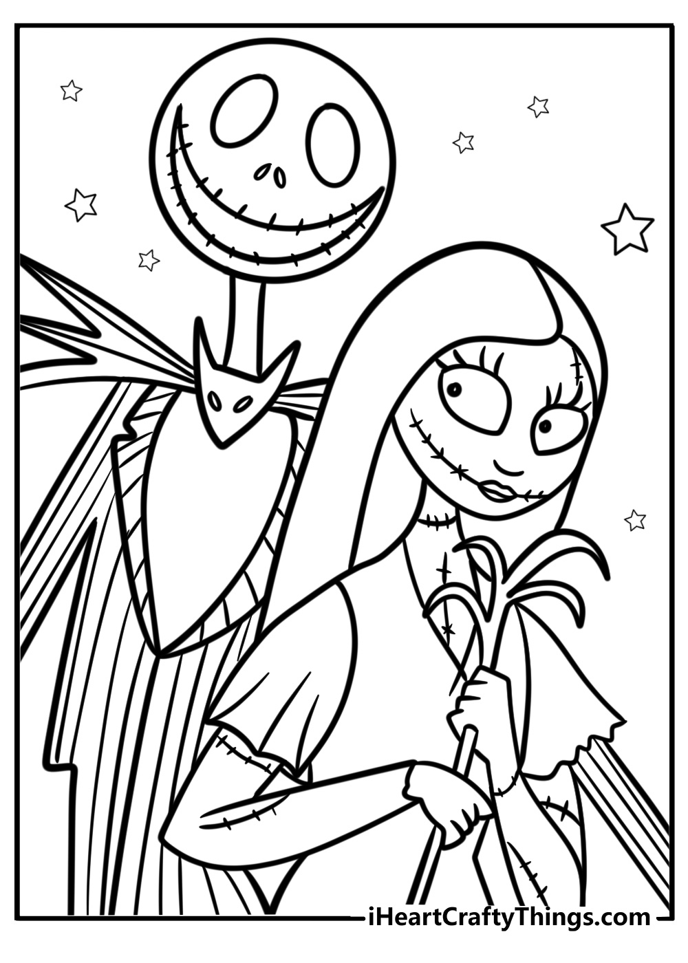 30 Nightmare Before Christmas Coloring Pages (Free To Print) throughout Free Printable Drawings a Nightmare Before Christmas Free Printable