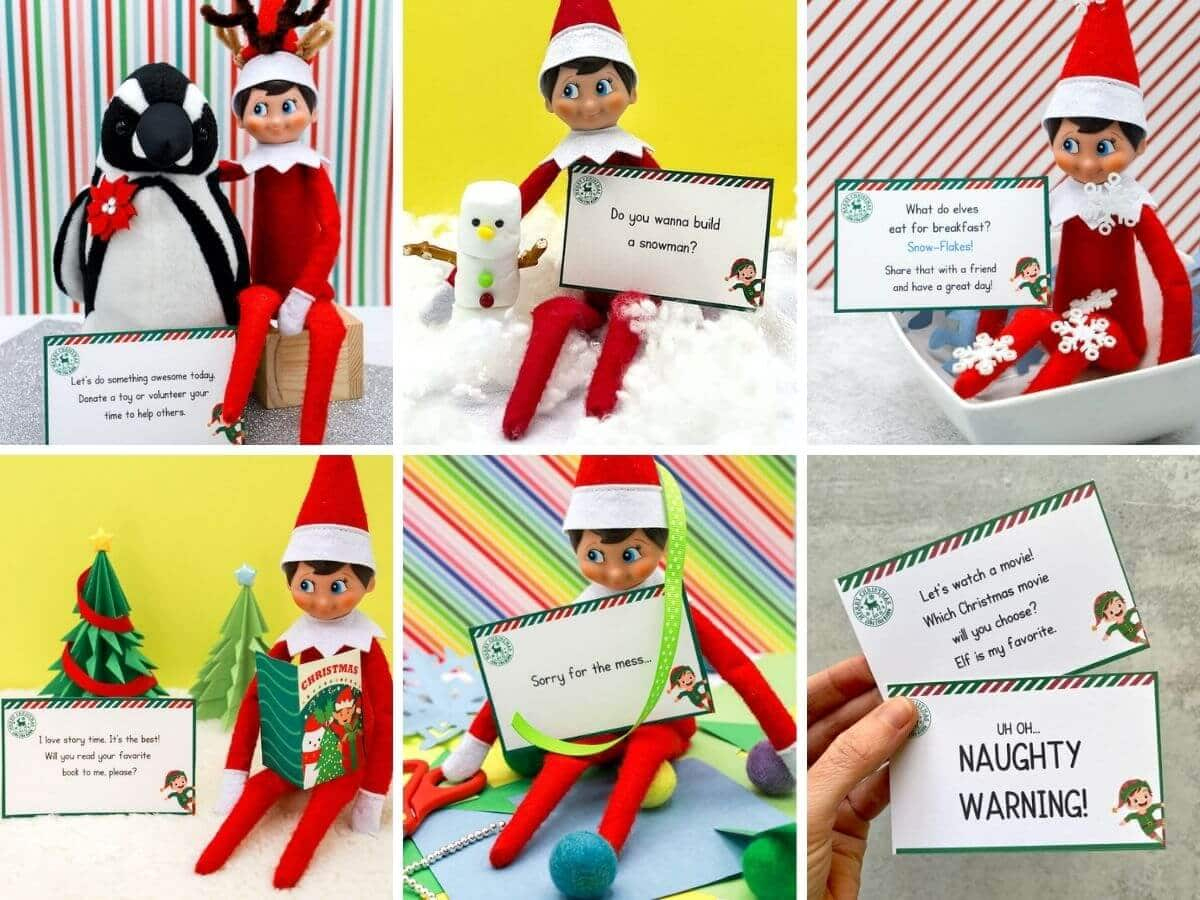 32 Printable Elf On The Shelf Notes For Last Minute Elf Ideas with Printable Elf On The Shelf In A Jar Note