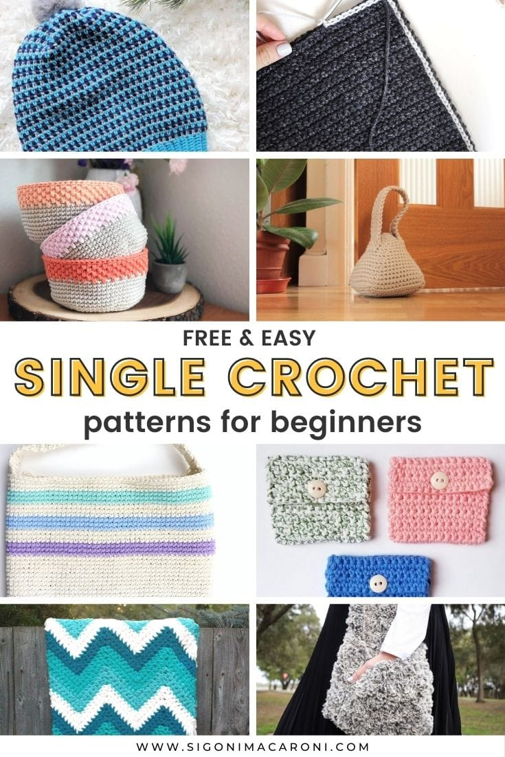 35+ Free Easy Single Crochet Patterns For Beginners - Sigoni Macaroni intended for Printable Crochet Patterns For Beginners