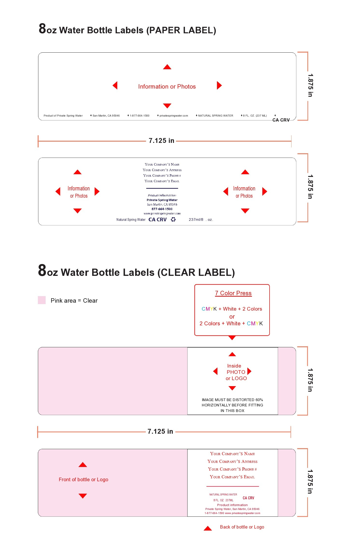 40 Editable Water Bottle Label Templates (100% Free) throughout Free Printable Template For Water Bottle Labels
