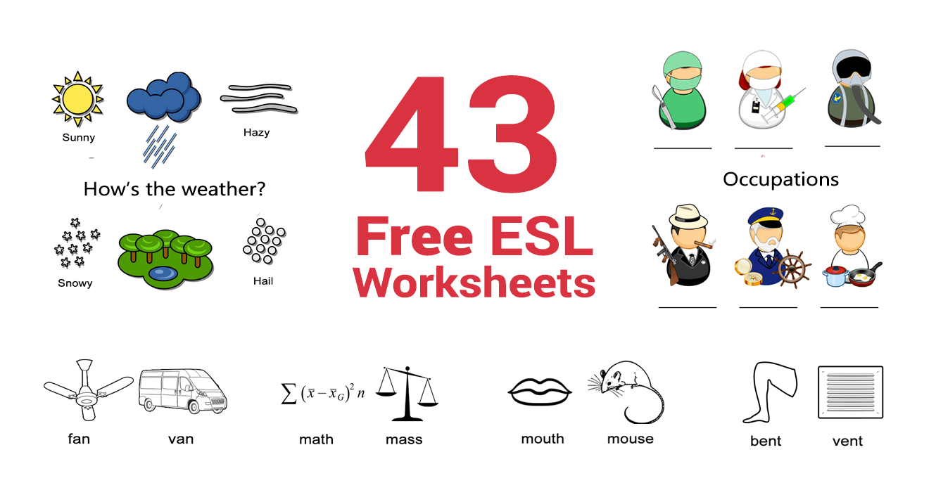 43 Free Esl Worksheets For English Teachers - All Esl - Worksheets with regard to Free Esl Printables For Beginners