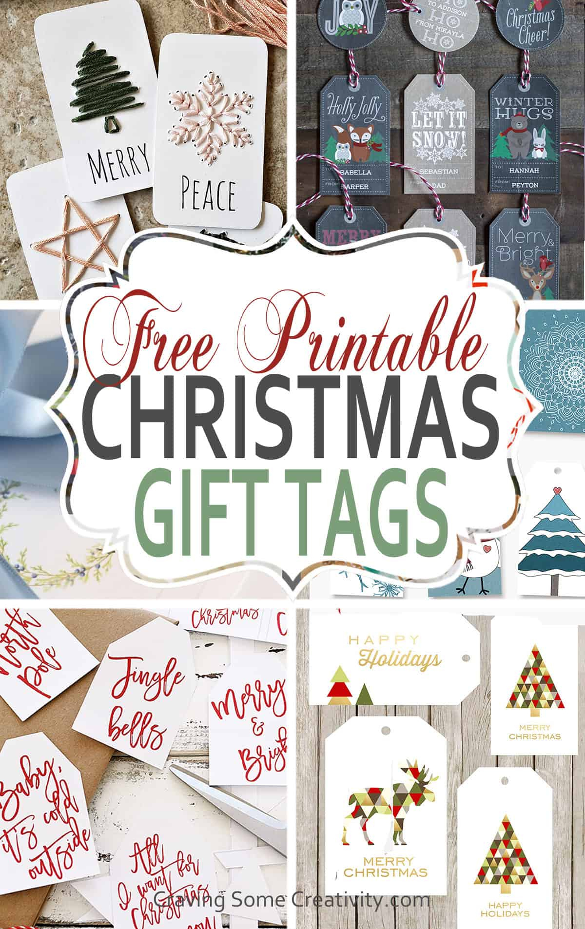 90+ Free Printable Rustic Christmas Tags For Gifts • Craving Some intended for Free Printable Gift Tags For Christmas