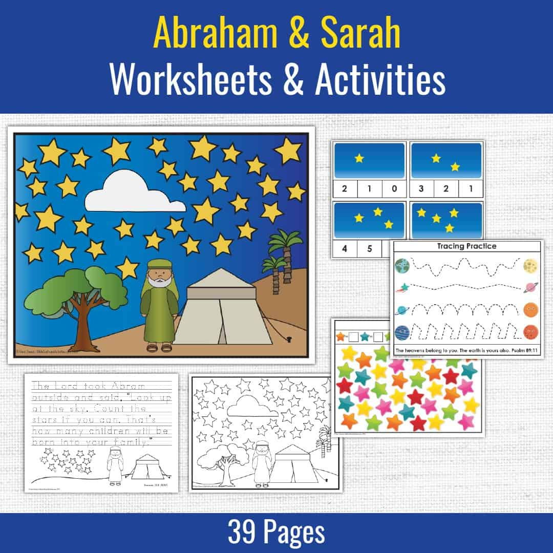 Abraham & Sarah | Preschool Bible Activities intended for Printable Children's Bible Activities