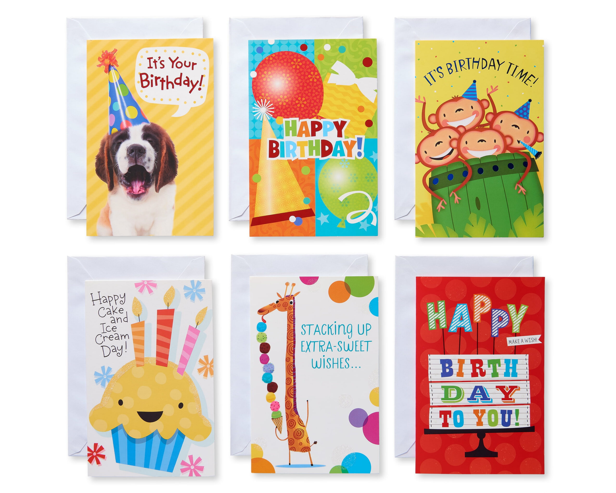 American Greetings Kids Birthday Cards Bundle (12-Count) - Walmart pertaining to American Greetings Printable Birthday Cards