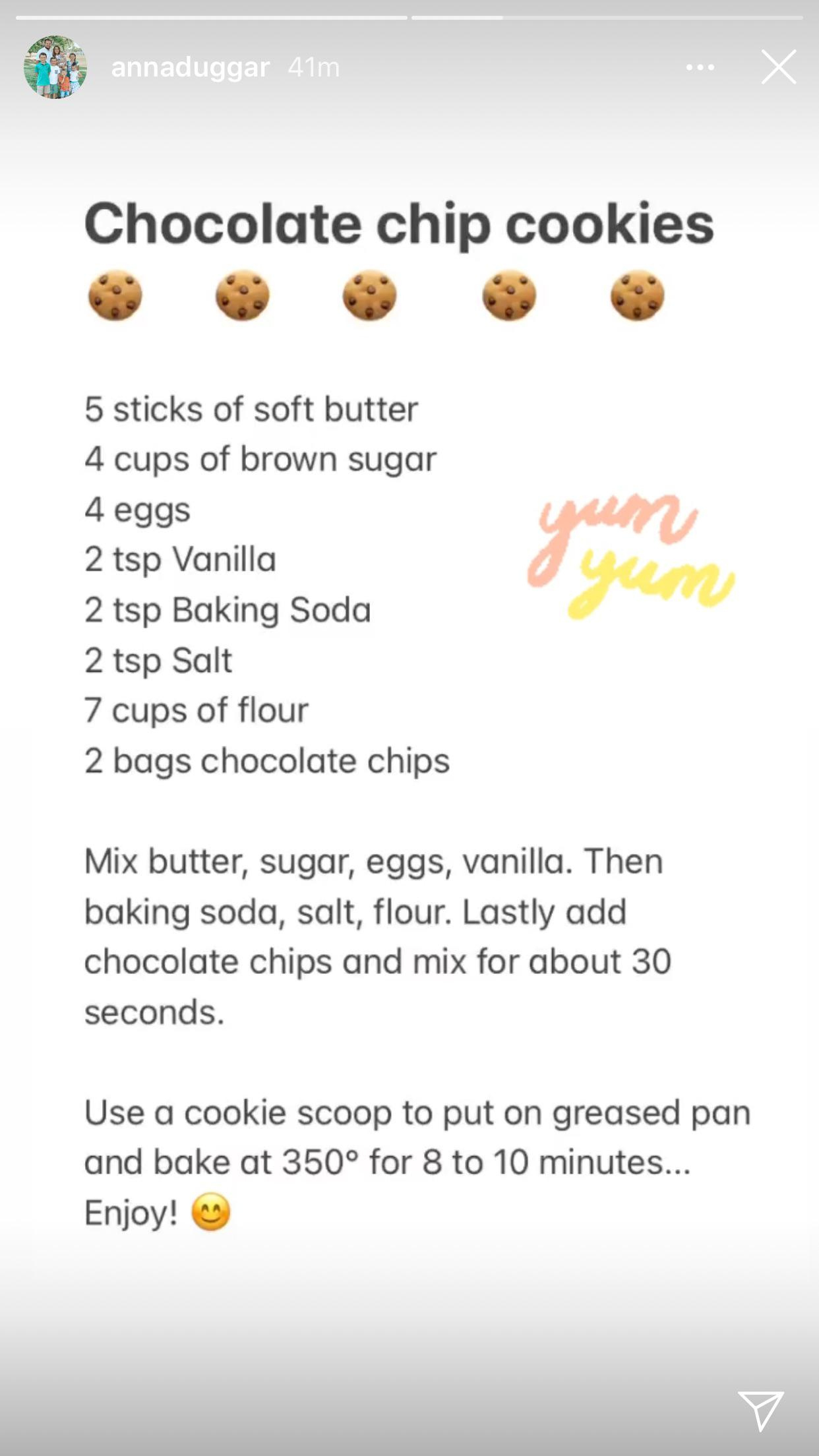 Anna'S Chocolate Chip “Cookie Recipe”. If Someone Could Take One in Step Easy Printable Chocolate Chip Cookie Recipe
