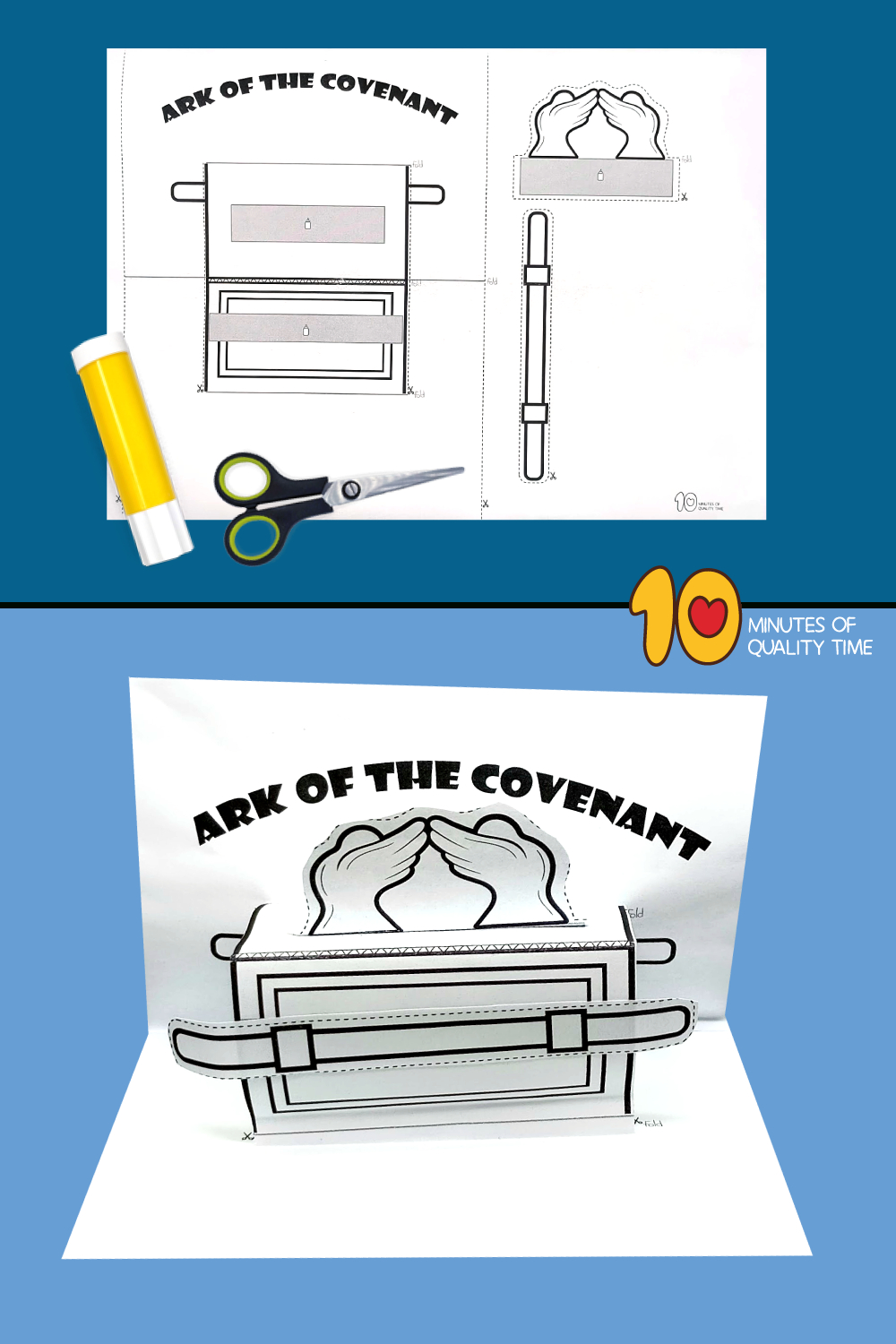 Ark Of The Covenant - 3D Craft – 10 Minutes Of Quality Time pertaining to Ark Of The Covenant Craft Free Printable