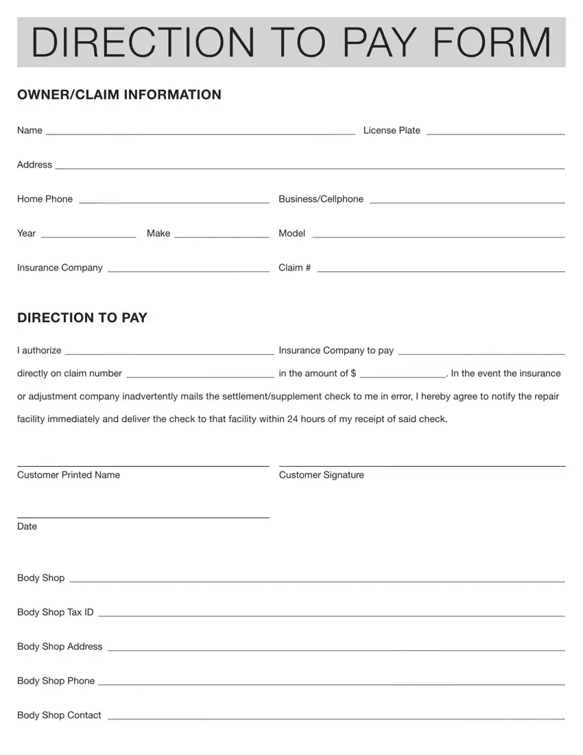 Authorization And Direction Pay Pdf Form - Formspal for Free Printable Direction to Pay Form