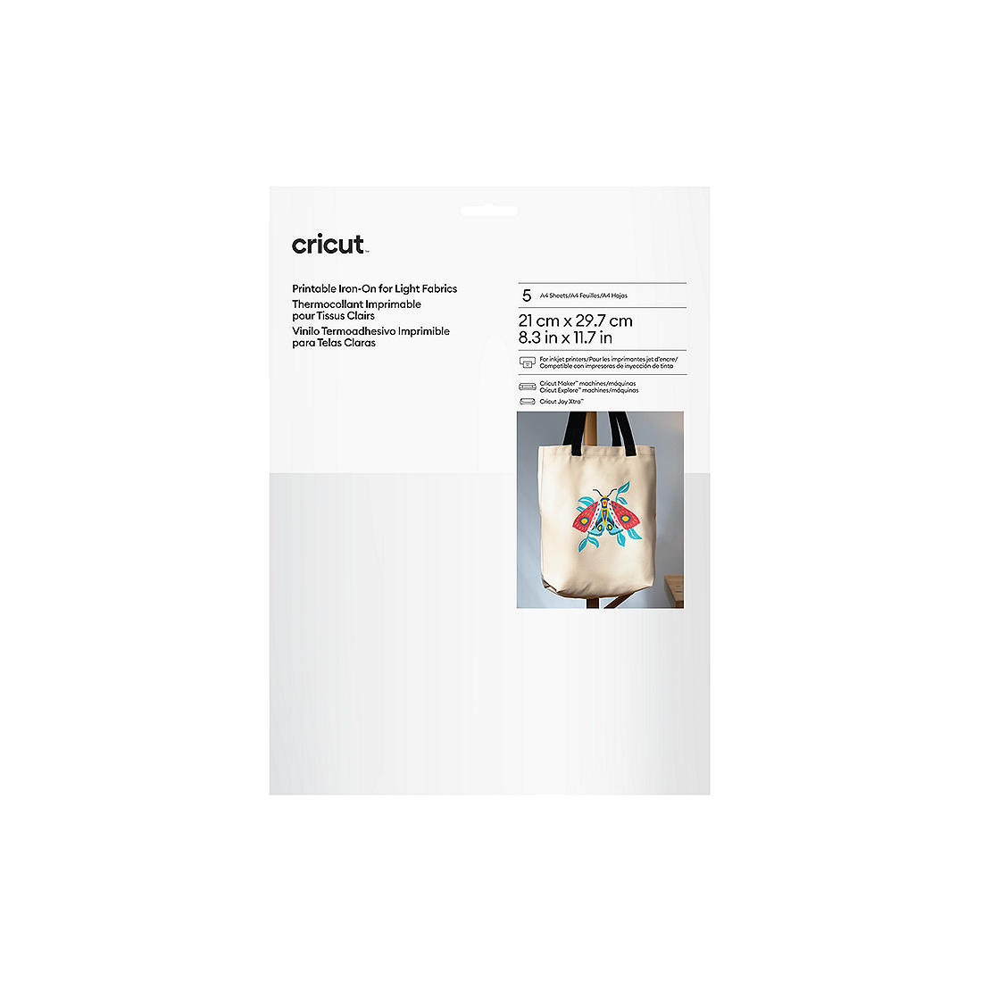 Bedruckbares Iron-On Für Helle Stoffe – A4 (5 Stk.) for Cricut Iron on Printable Vinyl