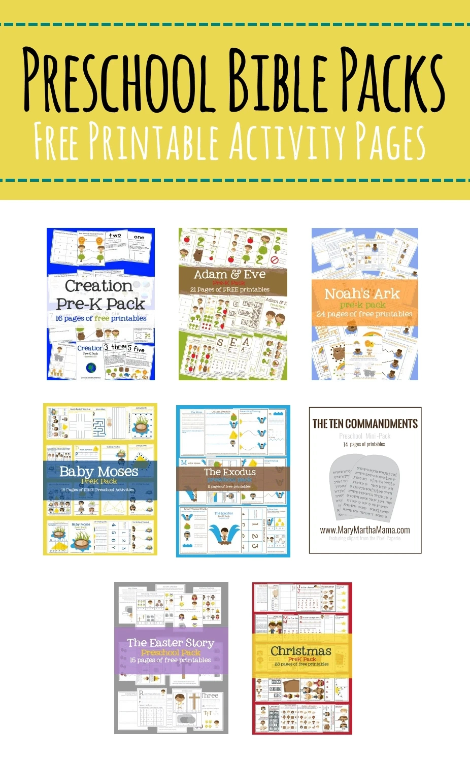 Bible Lessons For Kids – Mary Martha Mama for Printable Children's Bible Activities