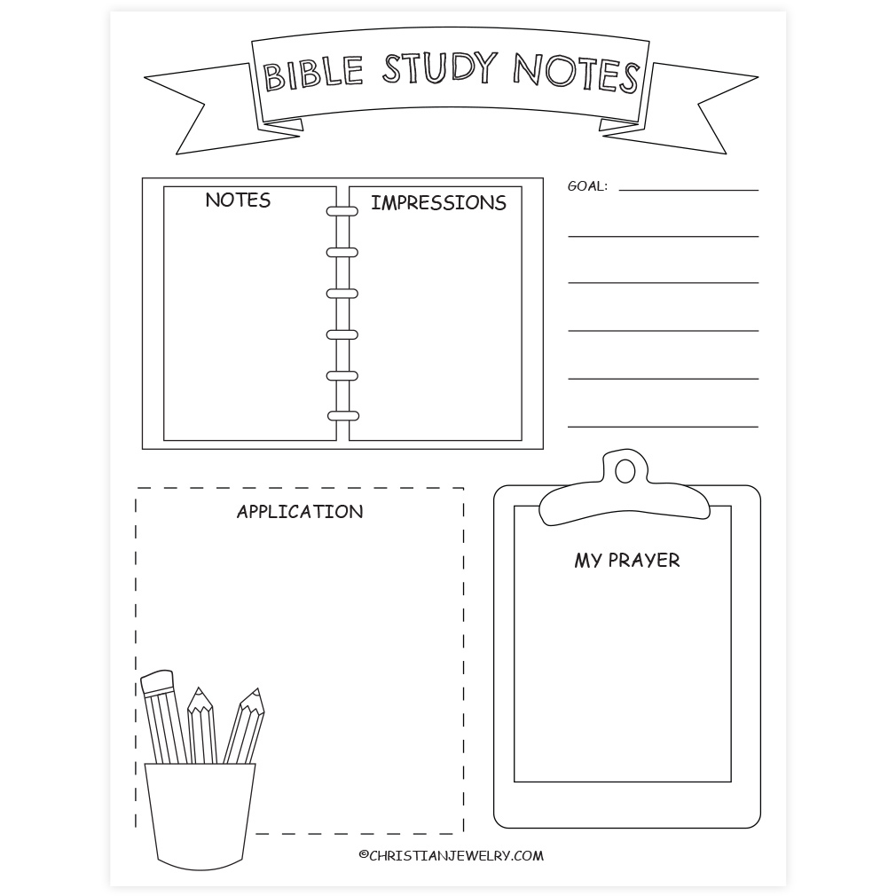 Bible Study Page - School Desk | Free Christian Printables inside Bible Studies For Life Printables