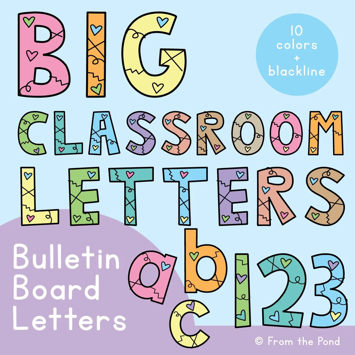 Bulletin Board Letters For The Classroom - Just Print And Display for Free Printable Bulletin Board Letters