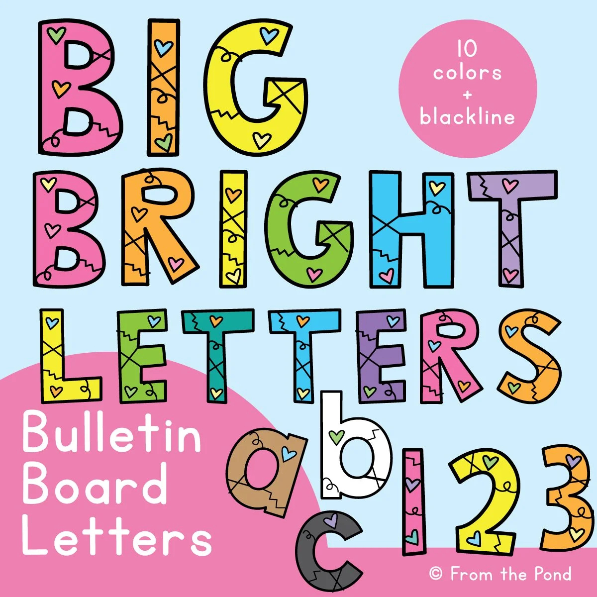 Bulletin Board Letters For The Classroom - Just Print And Display in Free Printable Bulletin Board Letters