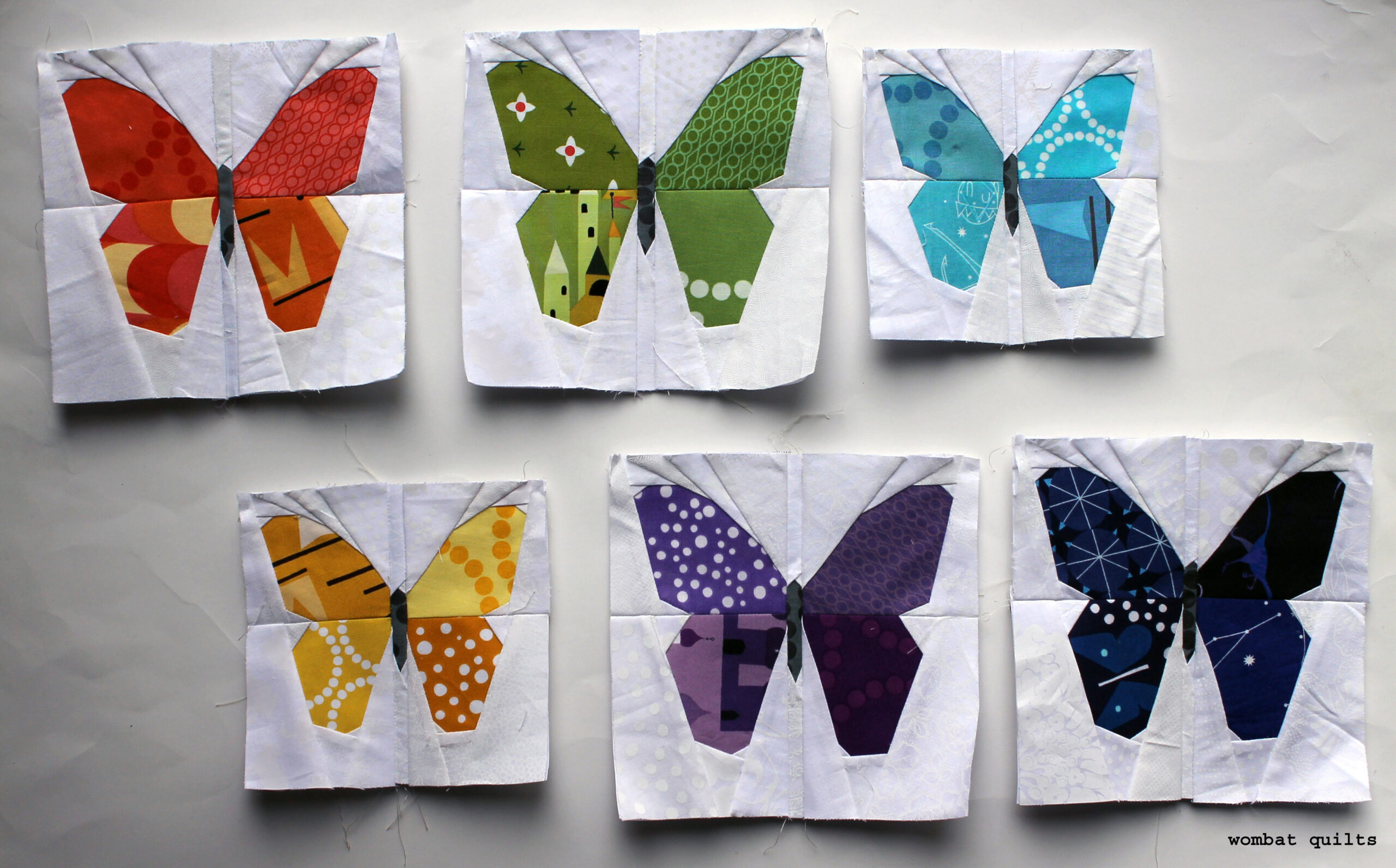 Butterfly Quilt Block | Wombat Quilts inside Butterfly Quilt Patterns Free Printable