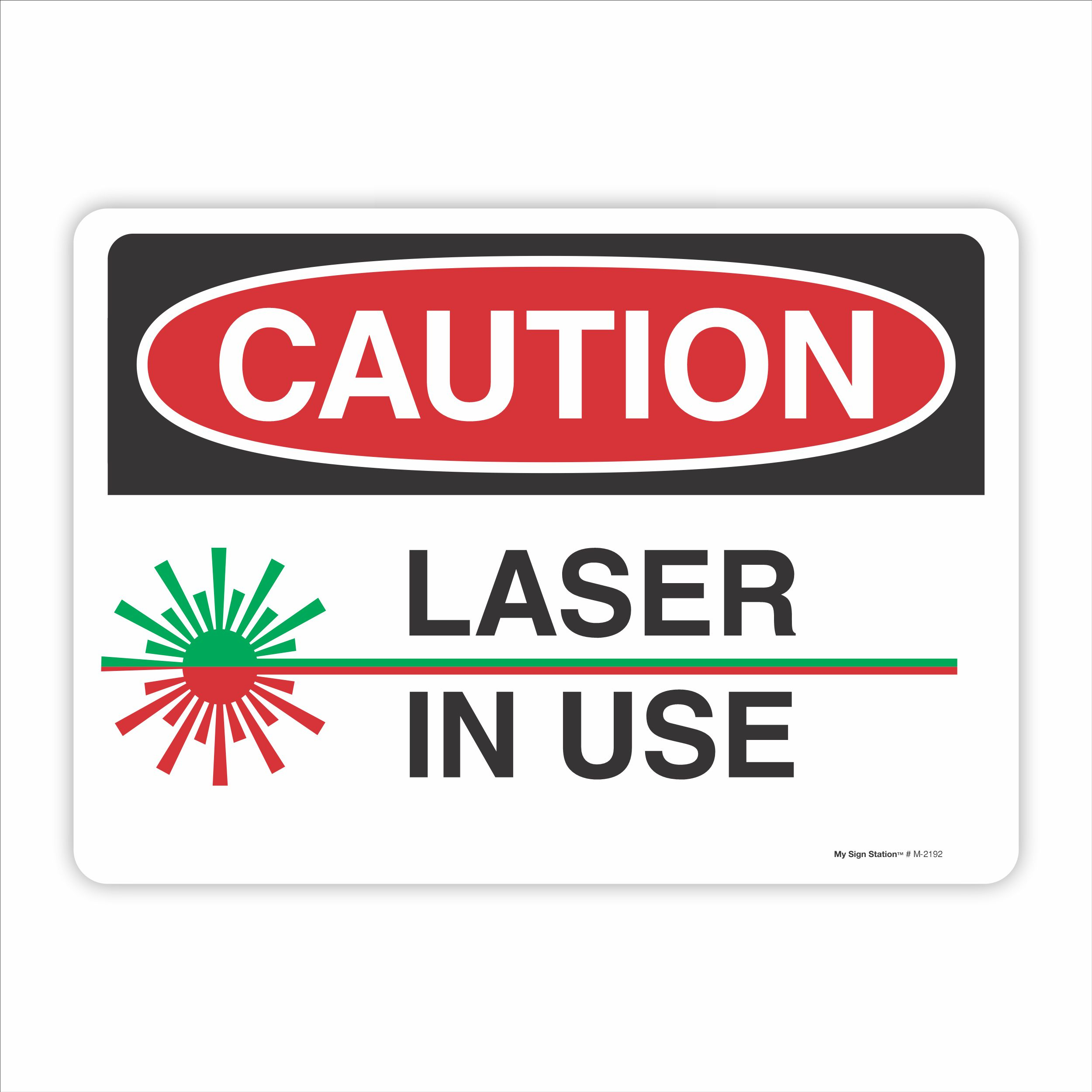 Caution Laser In Use - My Sign Station within Laser in Use Sign Printable