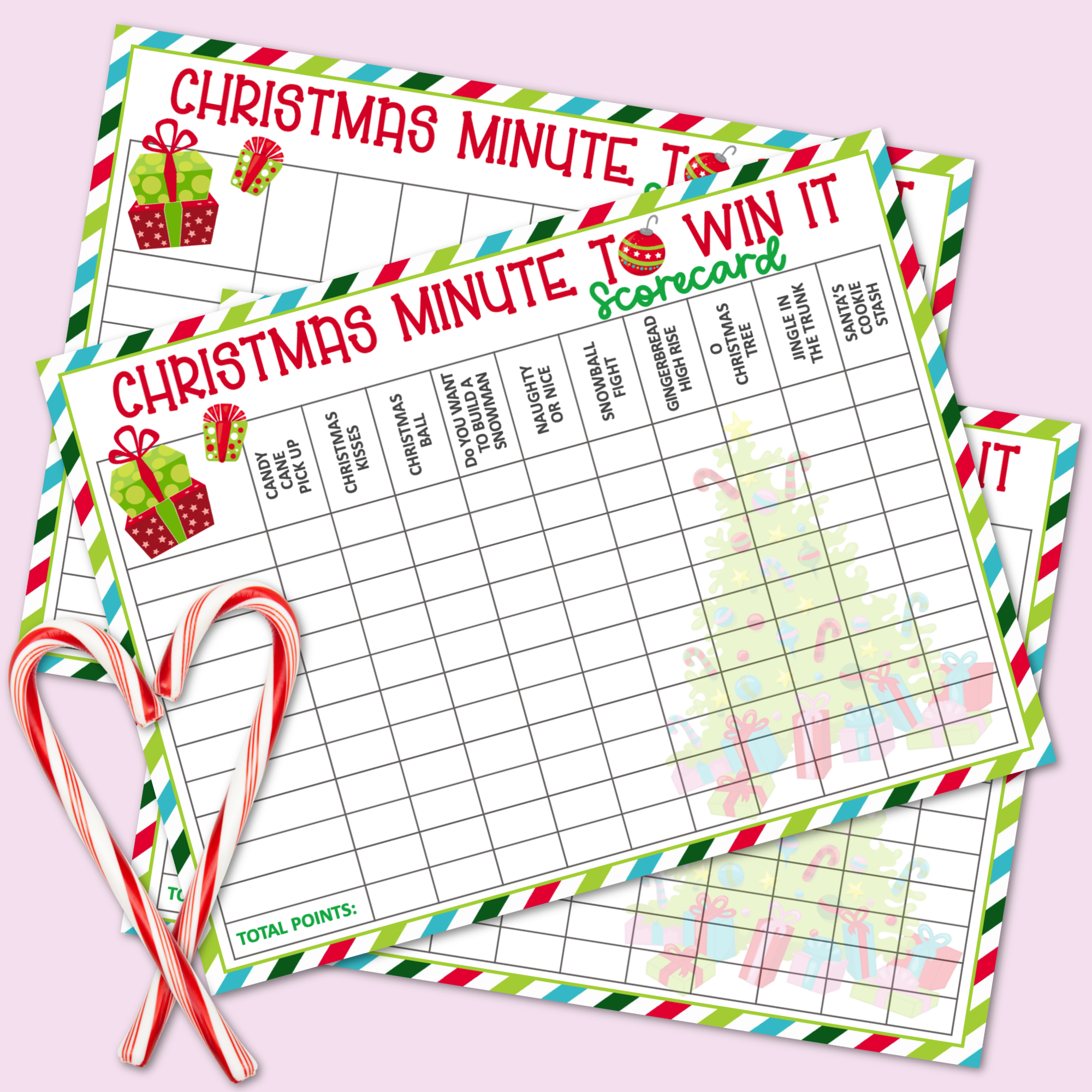 Christmas Minute To Win It Games For The Entire Family - Kara Creates for Minute to Win It Christmas Games Printable