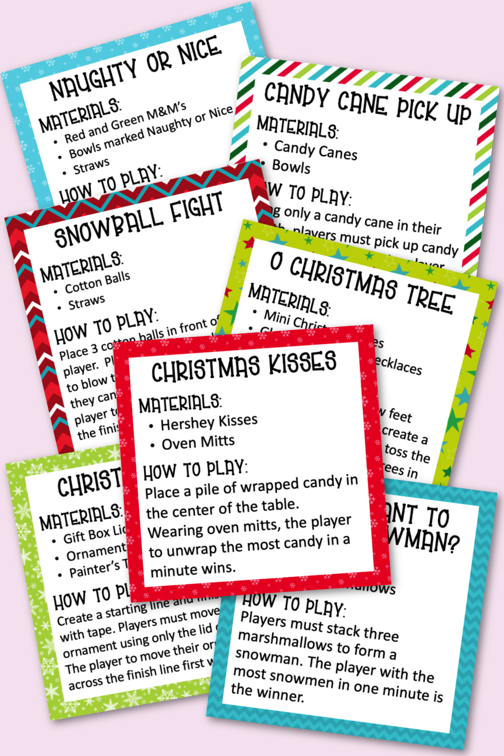 Christmas Minute To Win It Games For The Entire Family - Kara Creates regarding Minute To Win It Christmas Games Printable