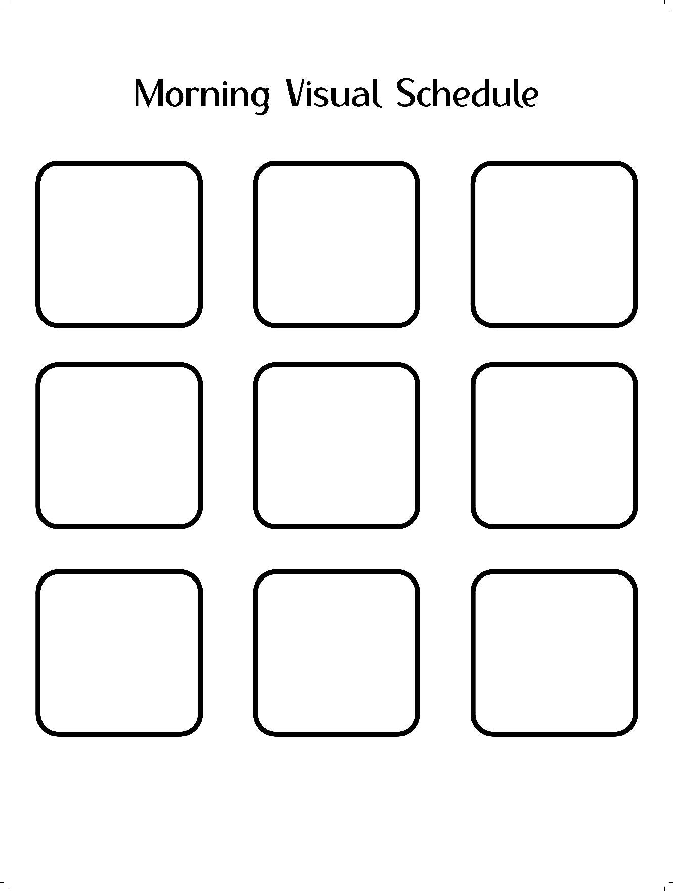Comprehensive Visual Schedules- Pecs, Premade Schedules, Templates in Printable Blank Visual Schedule Template
