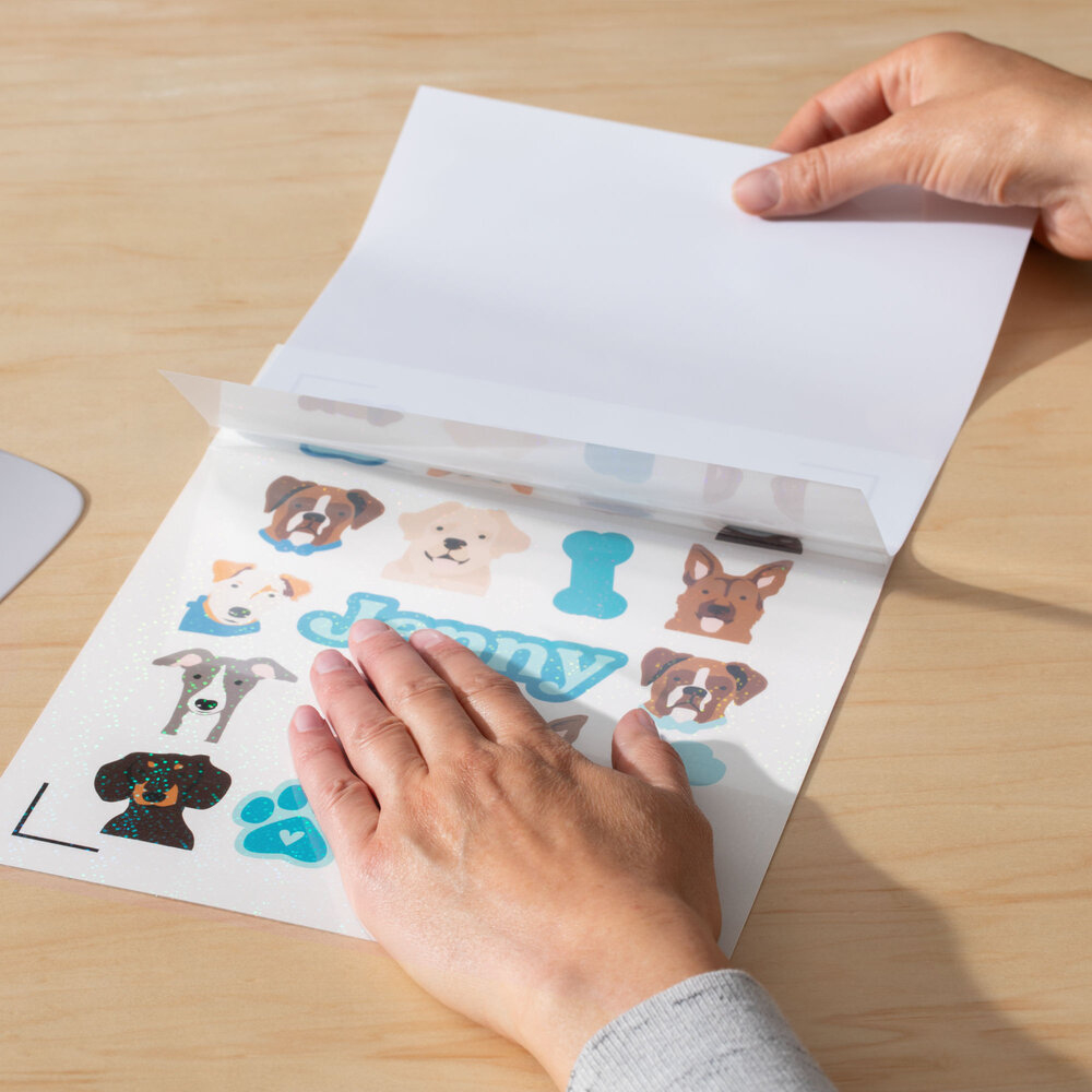 Cricut White Hologoraphic Cricut Printable Waterproof Sticker A4 pertaining to Cricut Waterproof Printable Sticker Paper