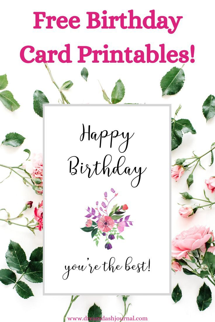 Cute Printable Birthday Cards For Her {Pretty & Free Pdf Download!} in Printable Birthday Cards For Her
