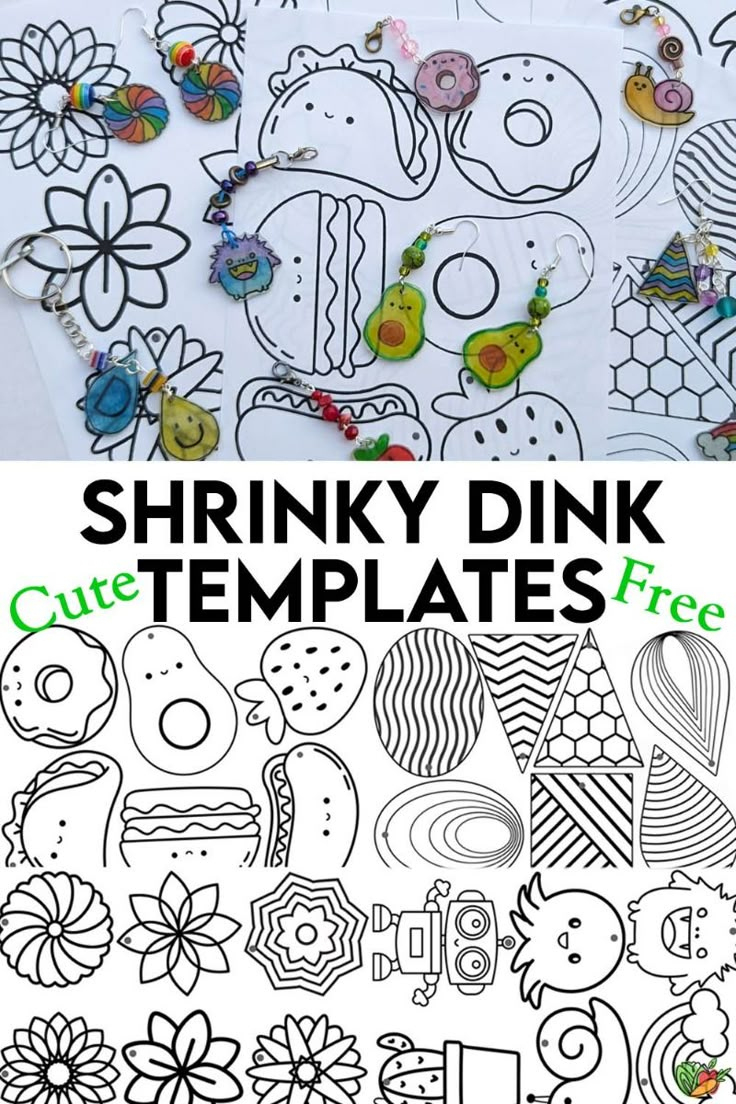 Cute Shrinky Dink Templates Free Printables with regard to Traceable Printable Shrinky Dink Patterns