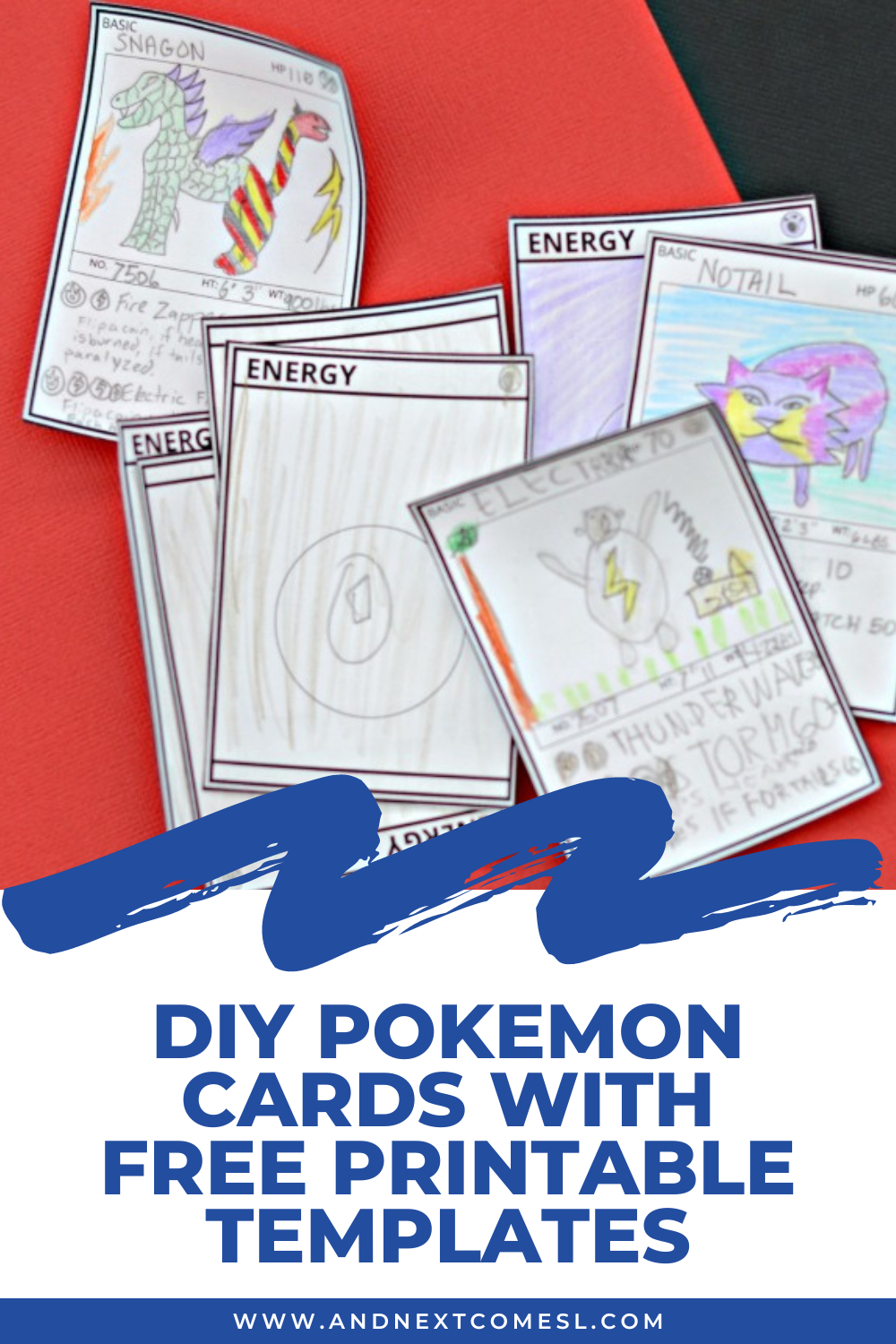 Diy Pokemon Card Templates {Free Printable!} | And Next Comes L inside Make Your Own Pokemon Card Printable
