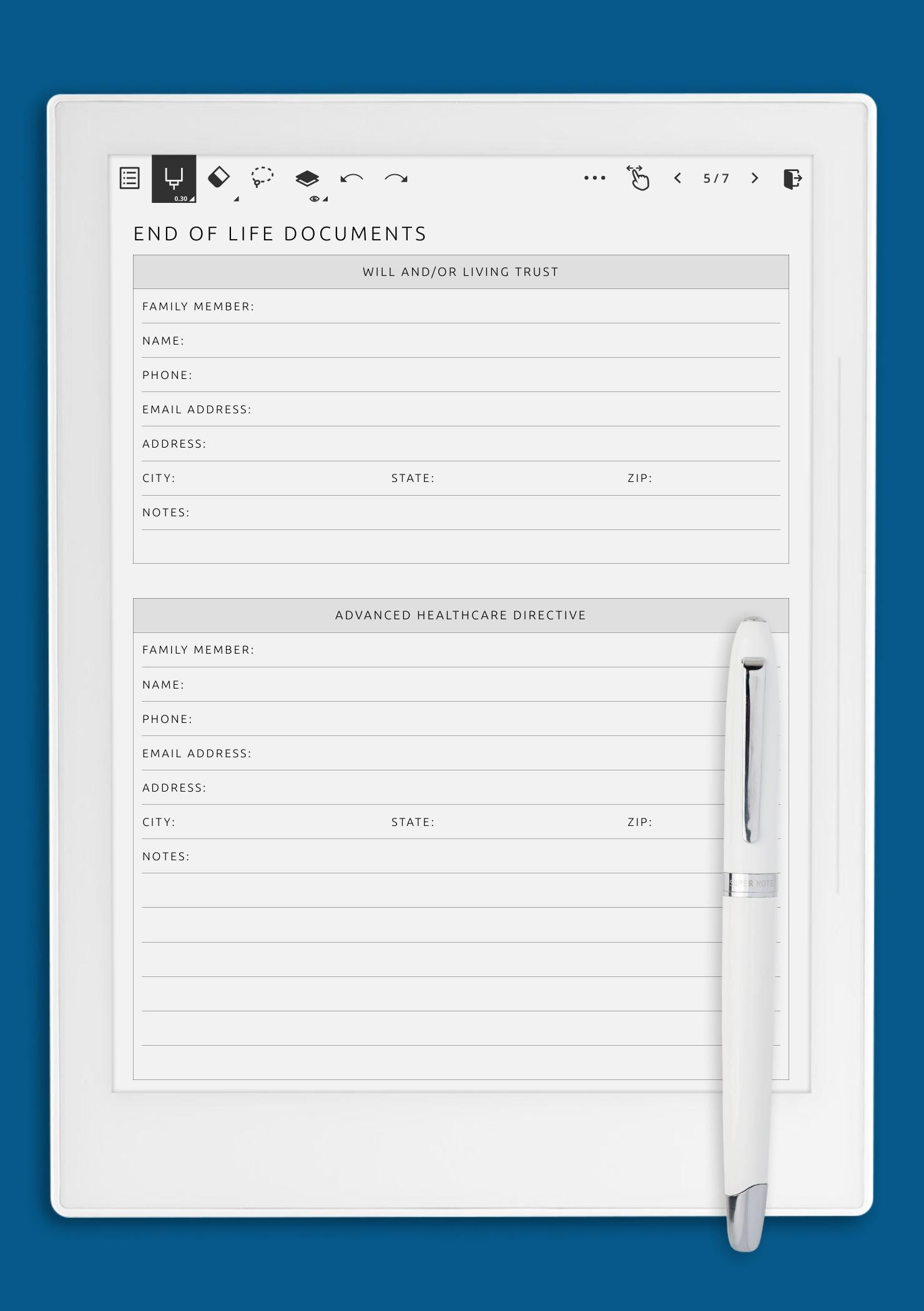 Download Printable End Of Life Documents Pdf with regard to Free Printable End Of Life Forms