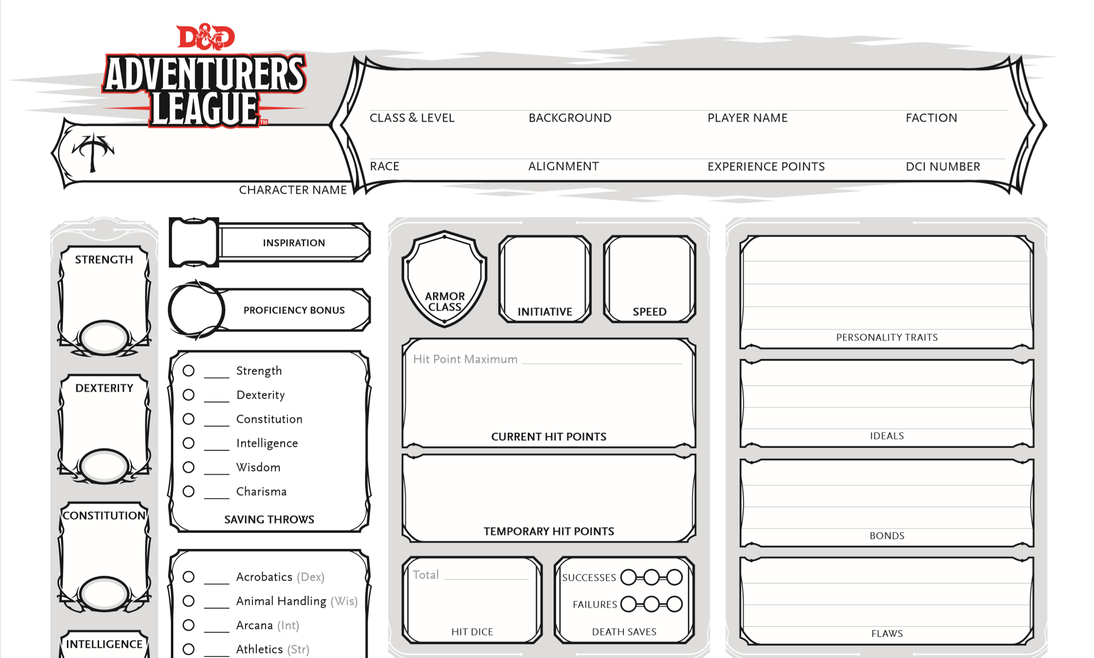 Dungeons & Dragons Character Sheet • Edel Alon regarding Dungeons And Dragons Character Sheets Printable