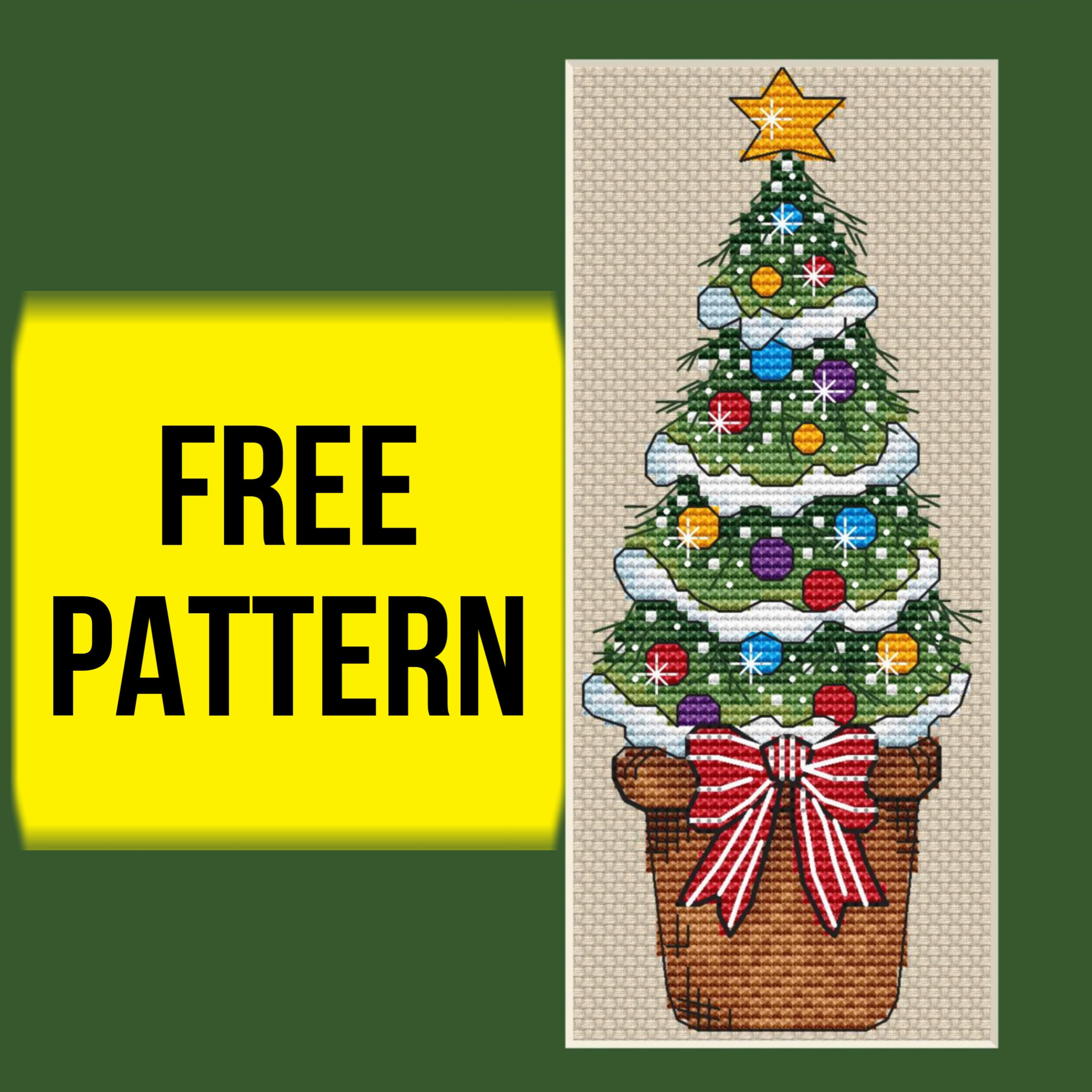 🎄 Christmas Tree - Free Cross Stitch Pattern Download : R in Printable Free Christmas Tree Cross Stitch Patterns