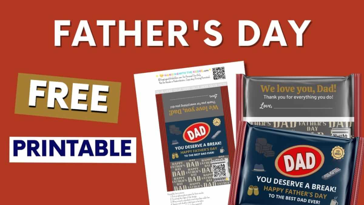 Father'S Day Candy Bar Wrapper Free Printable throughout Father'S Day Candy Bar Wrapper Printable