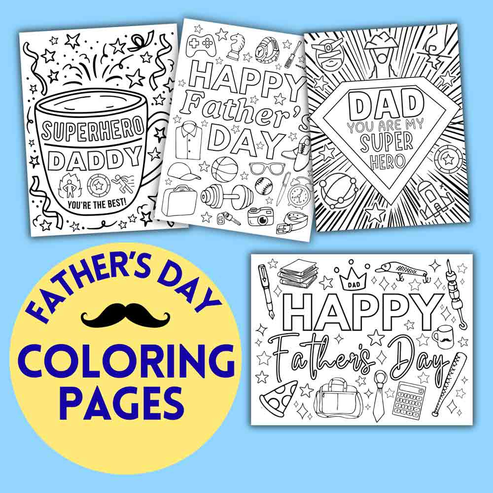Father'S Day Coloring Pages (Free Printable) - Mindymakes intended for Free Printable Fathers Day Card