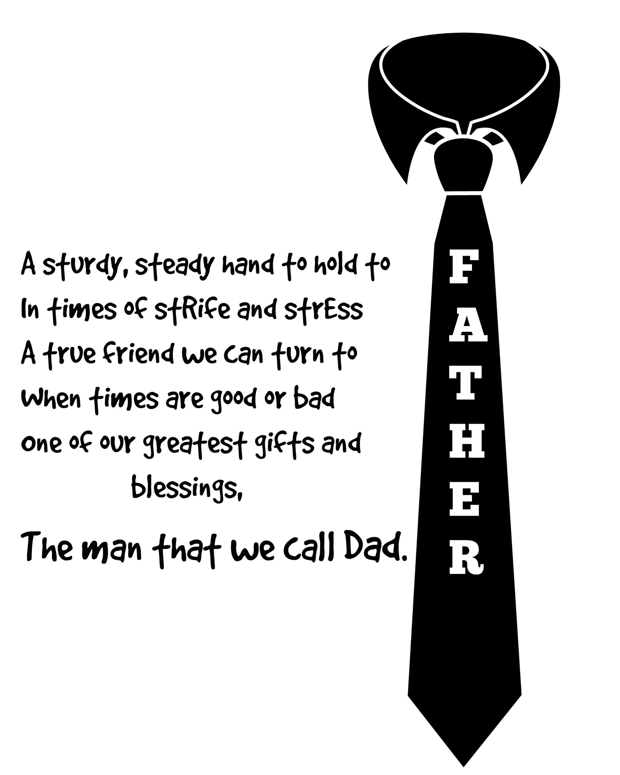 Fathers Day Poem Black Friday Hot Sale | Allplanttraining.co.uk regarding Father'S Day Printable Poem