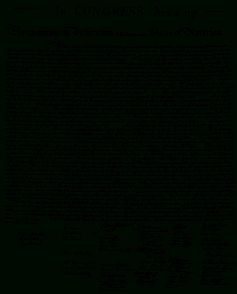 File:us Declaration Of Independence.svg - Wikimedia Commons in Printable Copy Of The Declaration Of Independence