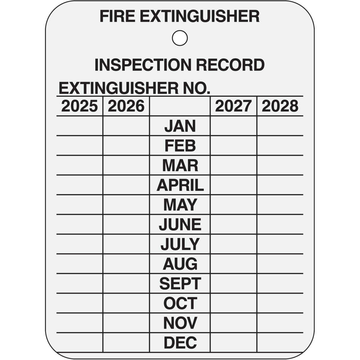 Fire Extinguisher Inspection Tags Printable Free - Printable Party intended for Fire Extinguisher Inspection Tags Printable Free