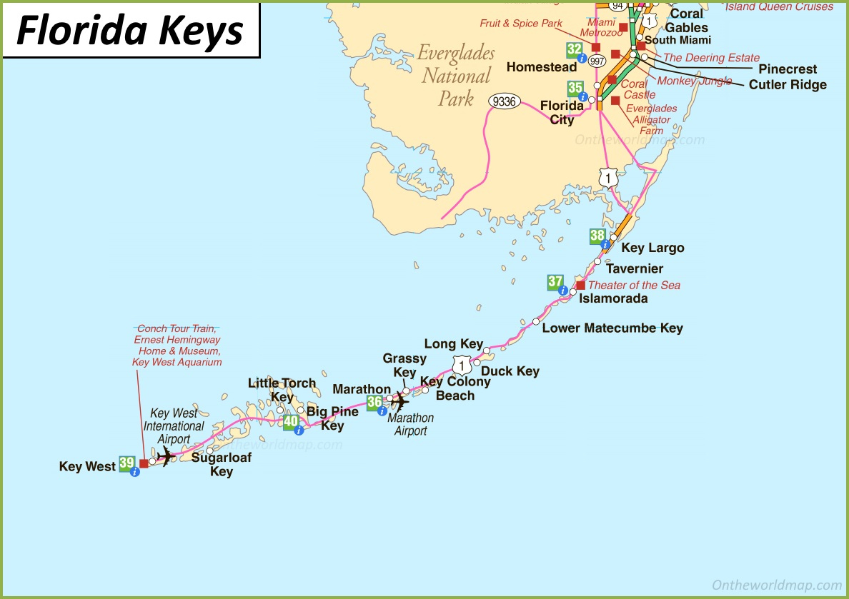 Florida Keys Map | U.s. | Maps Of Florida Keys throughout Printable Map of Florida Keys