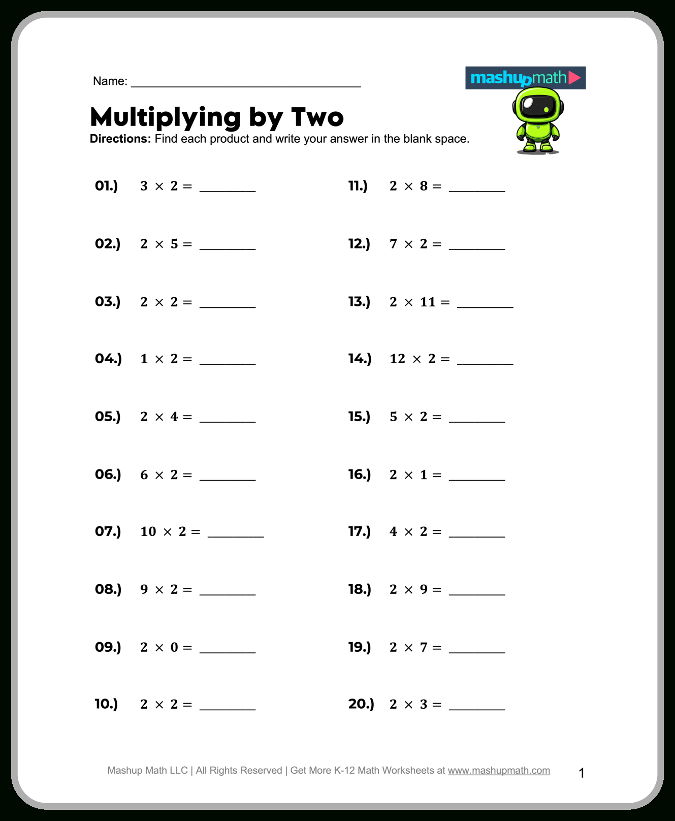 Free 2Nd Grade Math Worksheets—Printable W/ Answers — Mashup Math regarding Printable Math Worksheets For 2Nd Grade