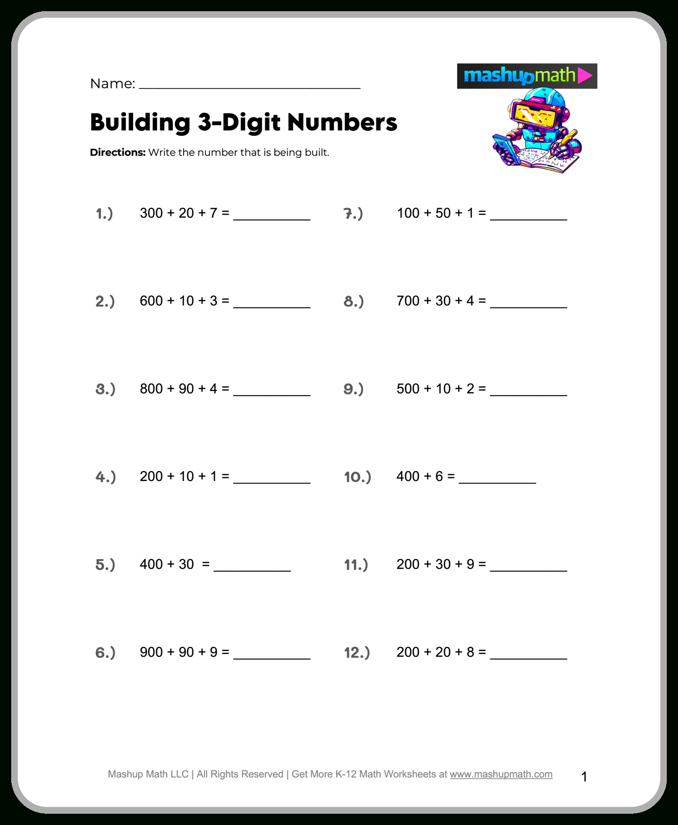 Free 4Th Grade Math Worksheets—Printable — Mashup Math regarding Math Worksheets For 4Th Graders Printable