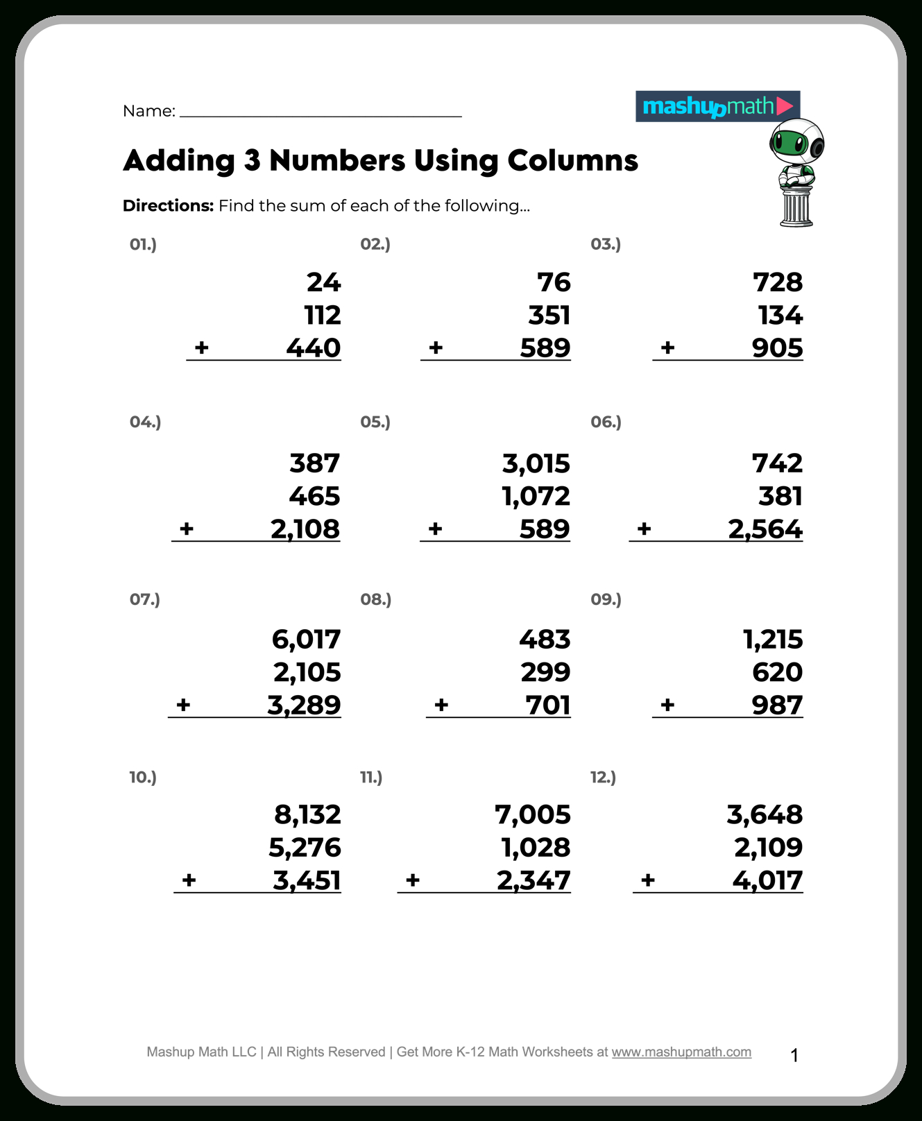Free 5Th Grade Math Worksheets—Printable W/ Answers — Mashup Math in Free Printable 5Th Grade Math Worksheets