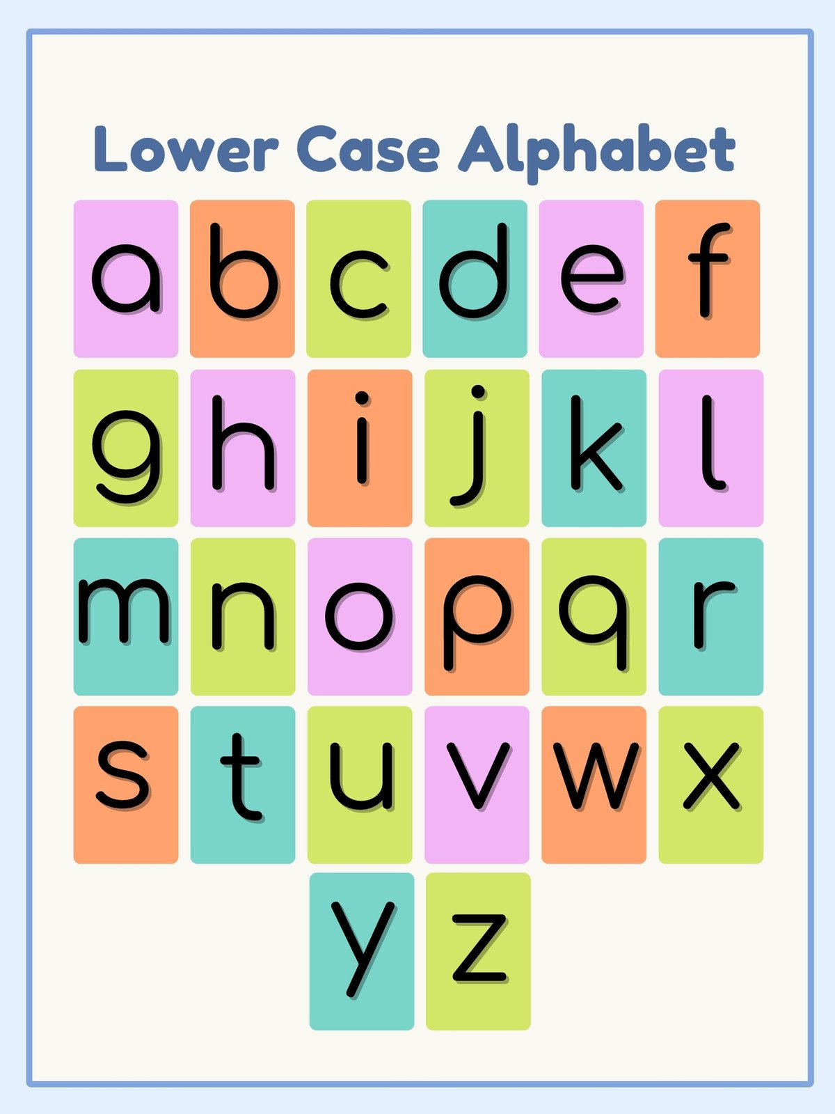 Free And Customizable Alphabet Templates | Canva intended for Lower And Upper Case Alphabet Letters Printable