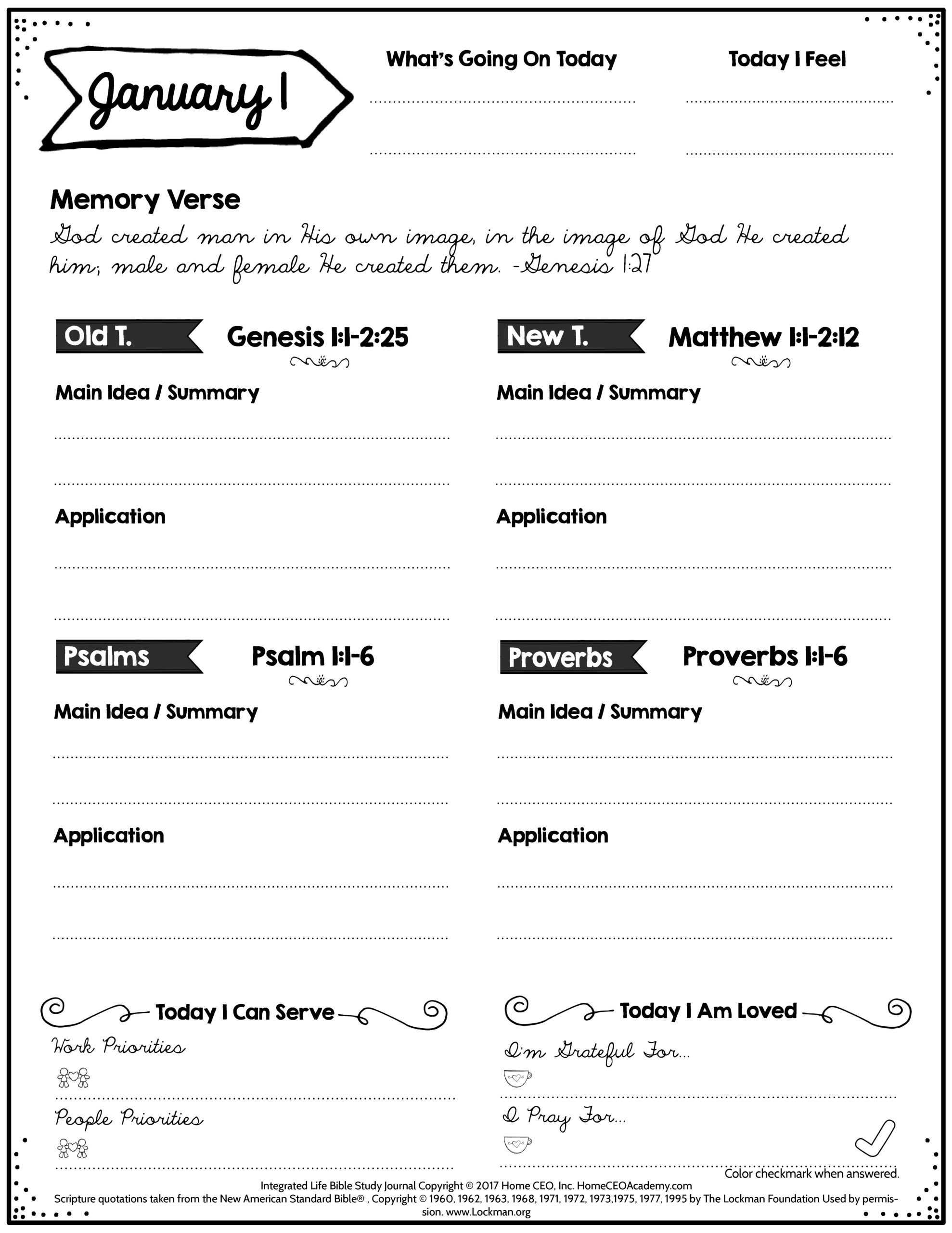 Free Bible Study Printables for Bible Studies For Life Printables