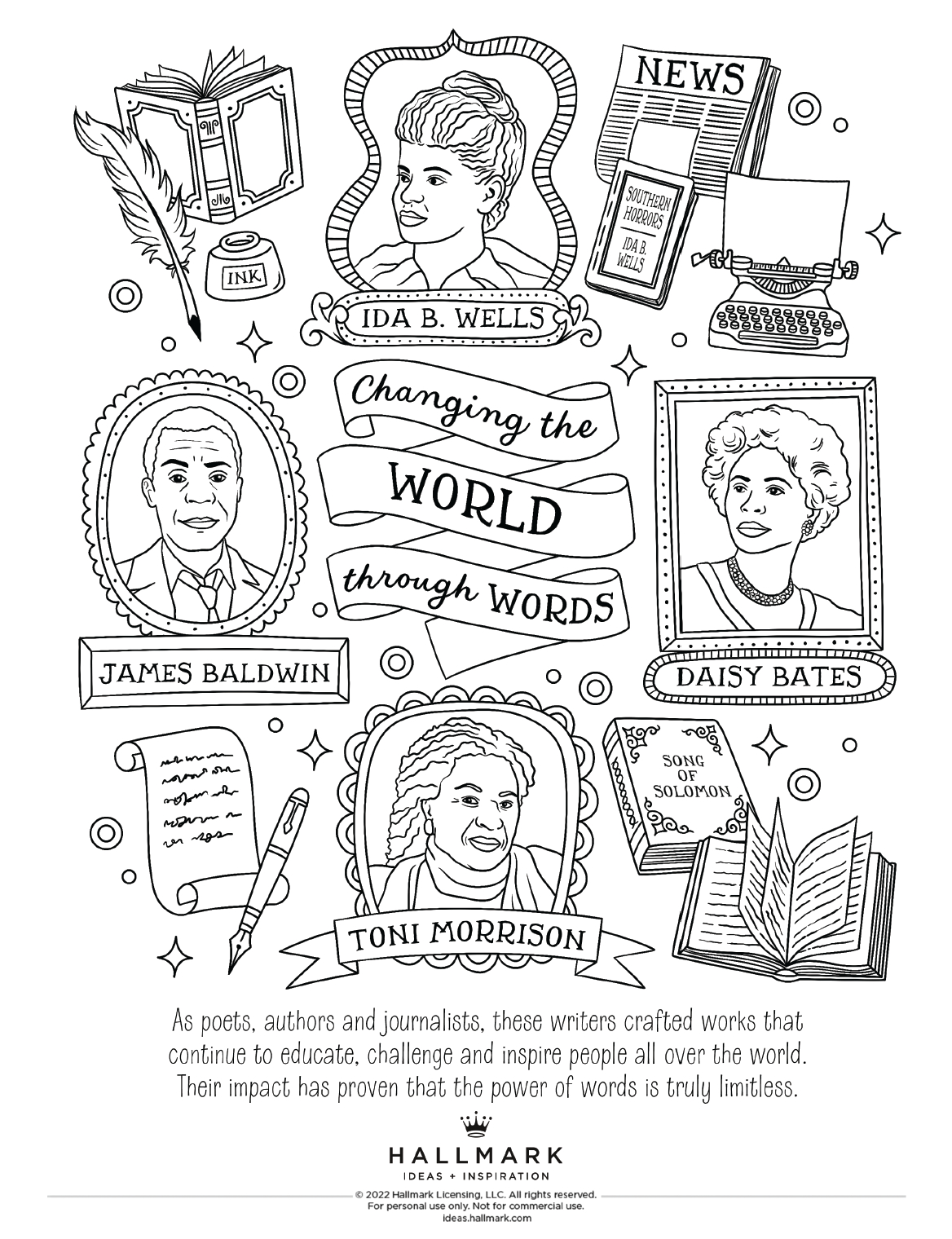 Free Black History Month Coloring Pages To Celebrate With The inside Black History Month Printables Free