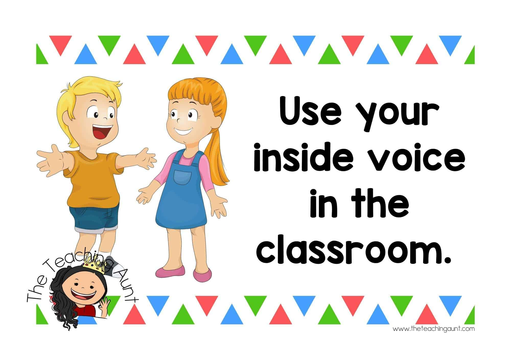 Free Classroom Rules Posters - The Teaching Aunt for Preschool Classroom Rules Free Printables