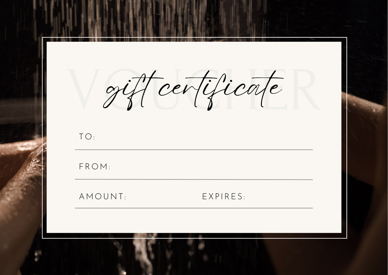 Free Custom Printable Massage Gift Certificate Templates | Canva within Printable Massage Gift Certificate Template