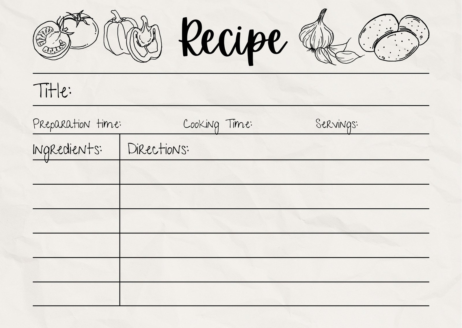Free, Custom Printable Recipe Card Templates Online | Canva intended for Free Printable Recipe Cards