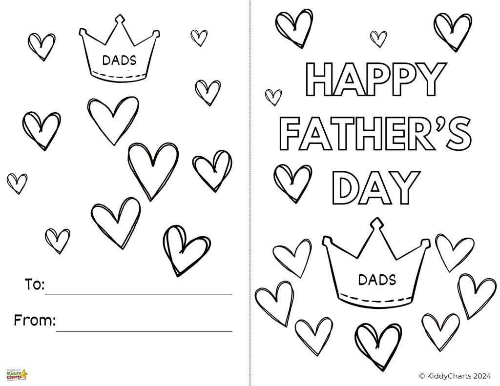 Free Happy Father'S Day Printable Cards To Color In regarding Printable Happy Fathers Day Card