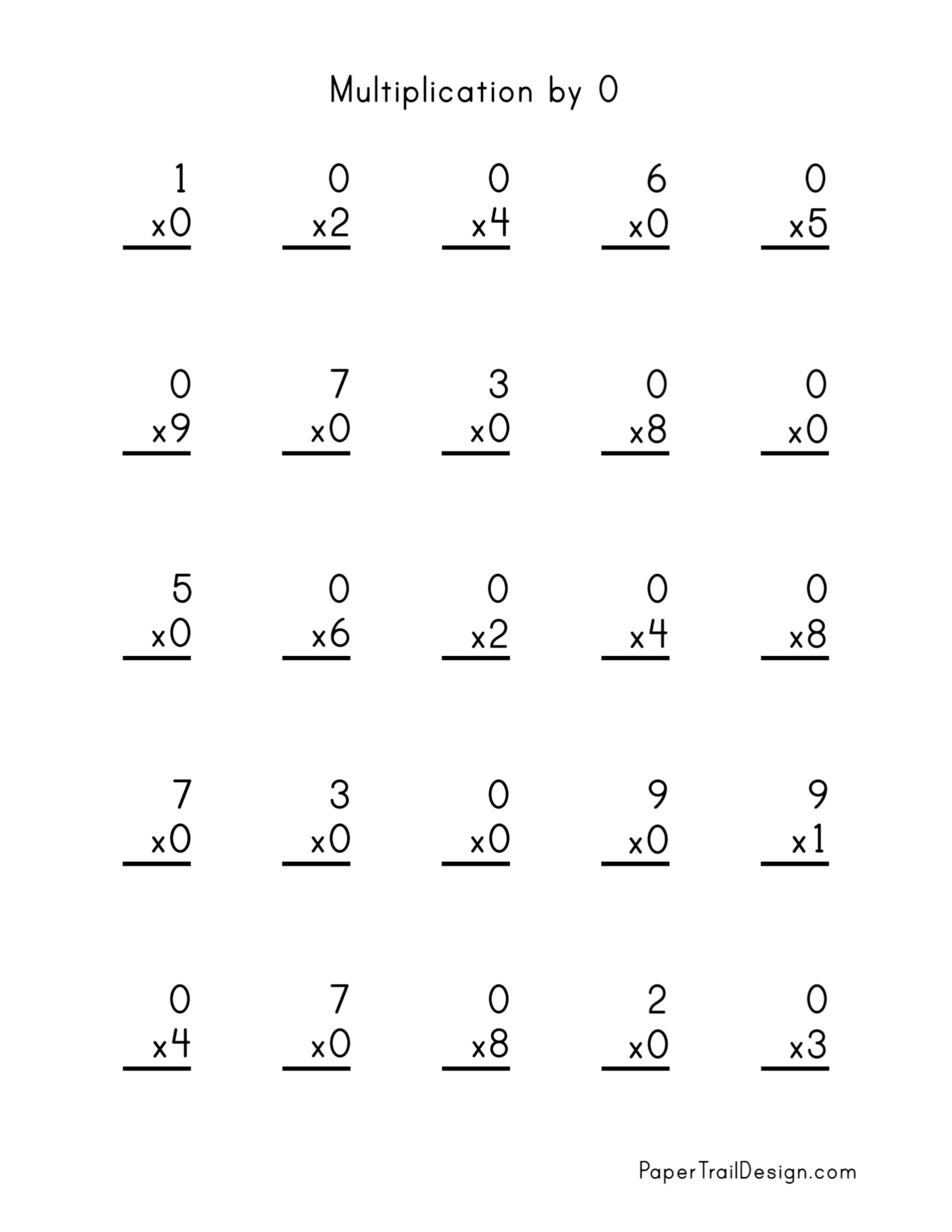 Free Multiplication Worksheets 1-12 - Paper Trail Design throughout Multiplication Facts Worksheets Free Printable